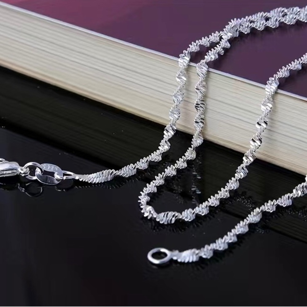 S925 SILVER CURVE CHAIN